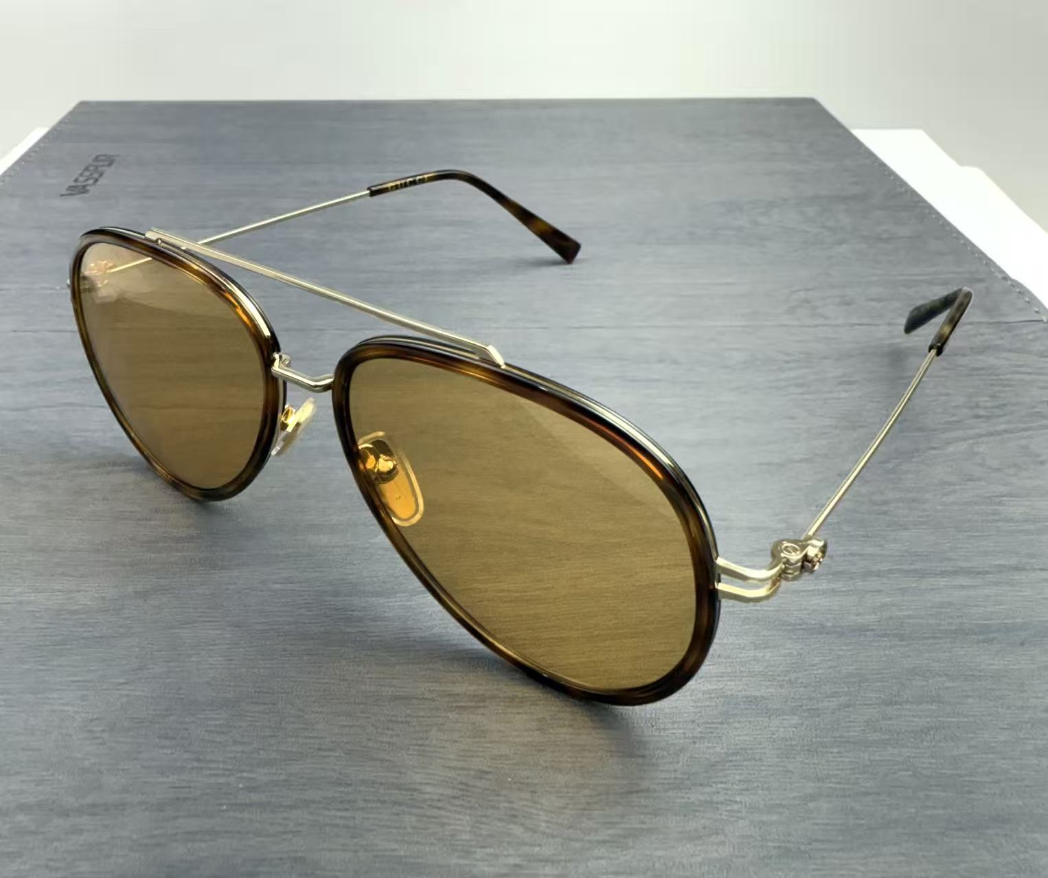 Gucci飛行員墨鏡男 太陽眼鏡GG1981S玳瑁色 尺寸56-15-145