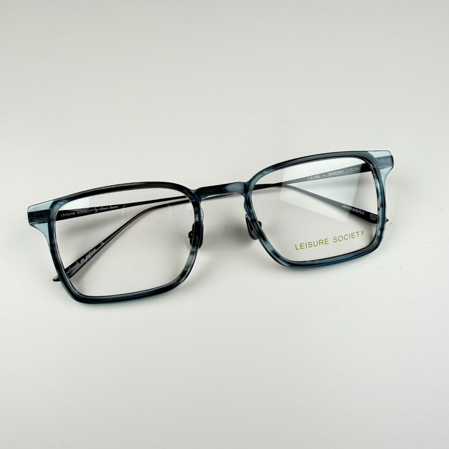 新款LEISURE SOCIETY 男女眼鏡 size：52-19-145總寬142框高45