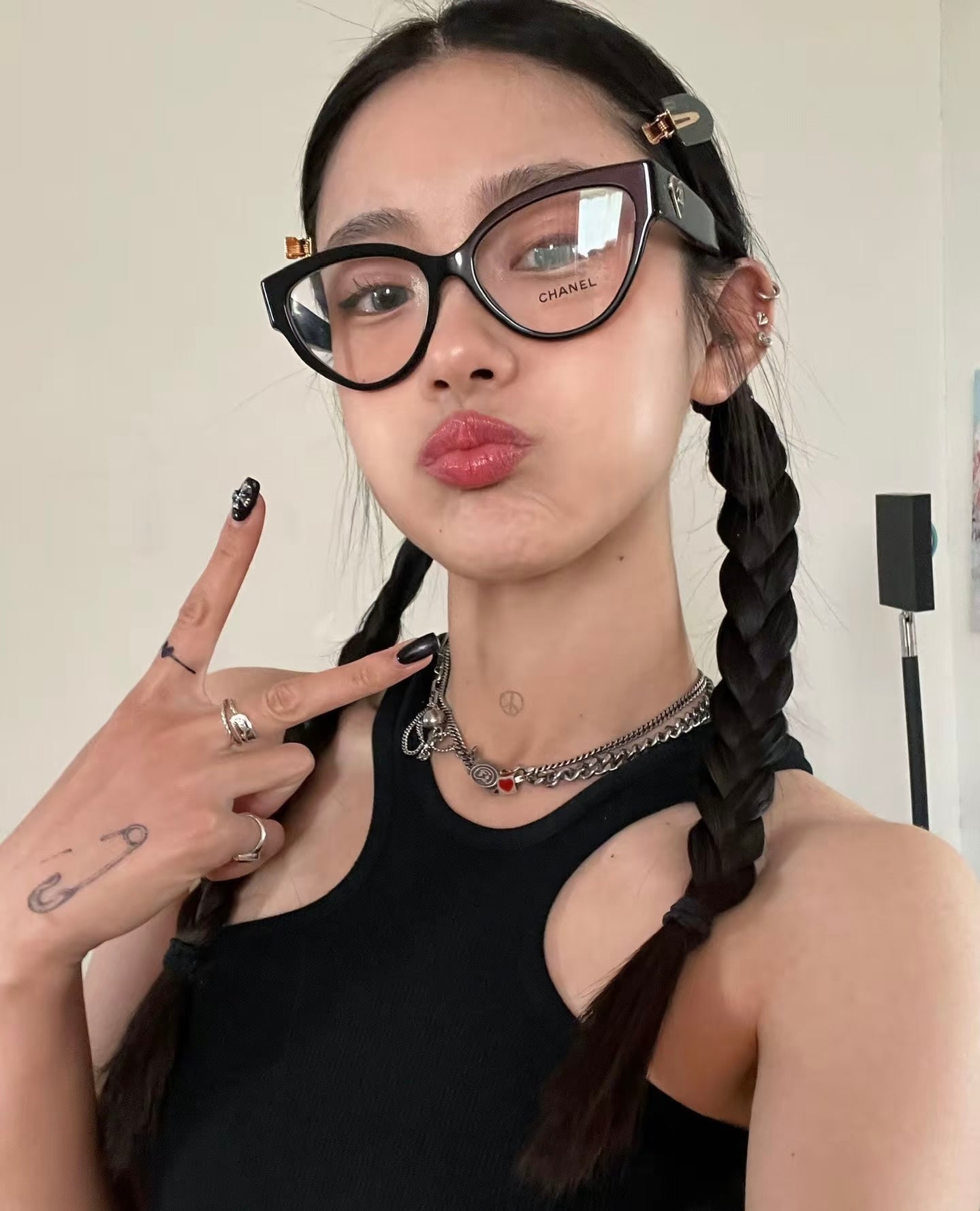 CHANEL 女款眼鏡 新品 size：55-16-140總寬138框高48