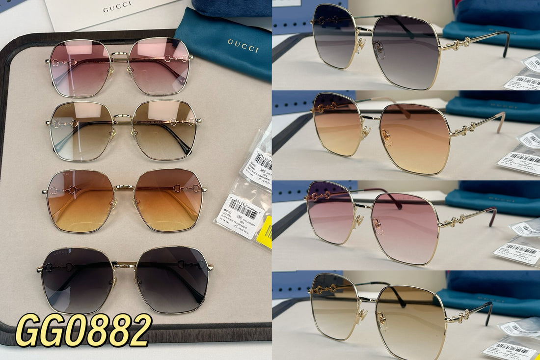 GUCCI   马衔扣系列金属墨镜 GG0882 58-18-145