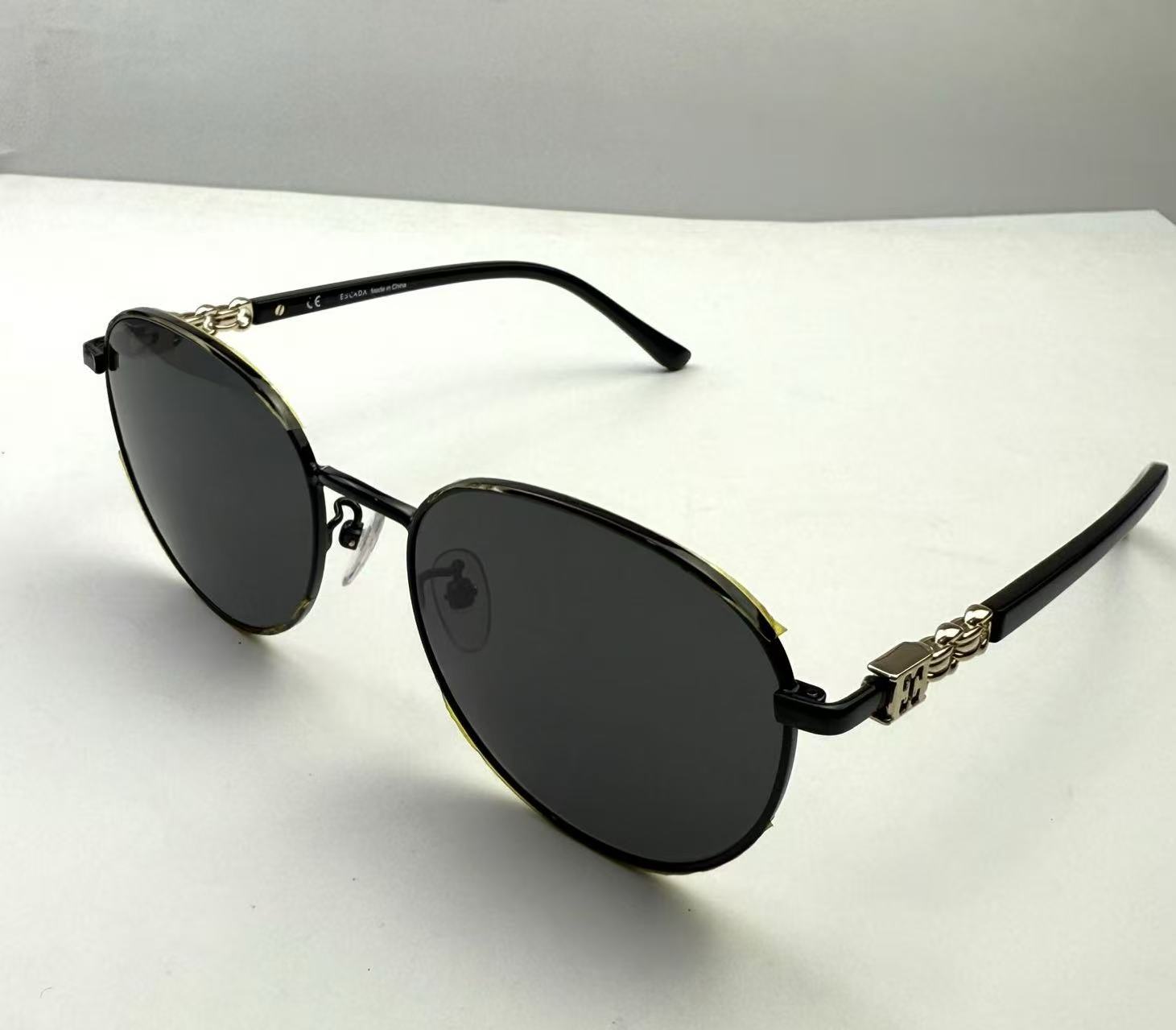 ESCADA 金屬太陽眼鏡墨鏡 SESG20B 黑色 尺寸56-19-140