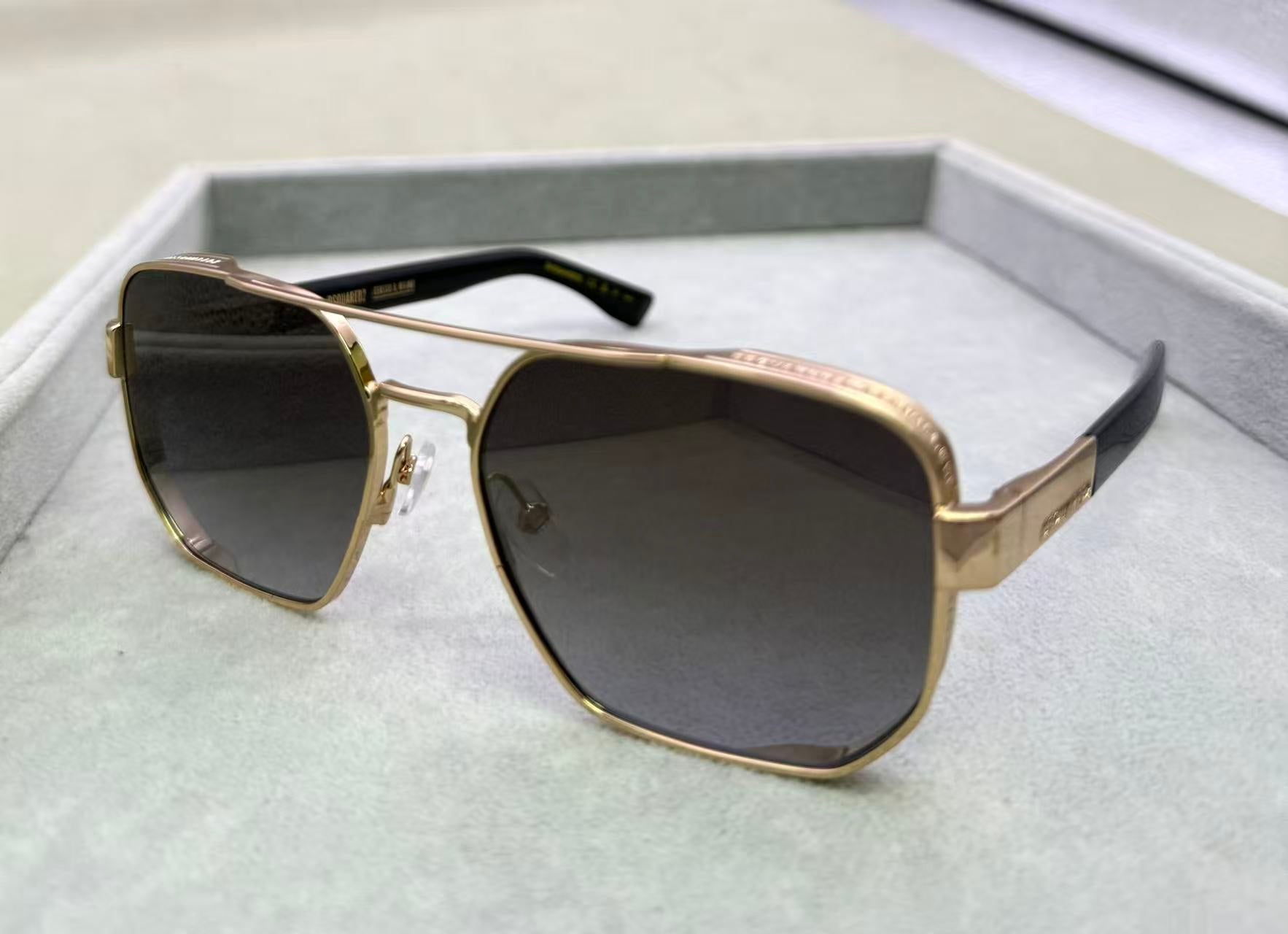 DSQUARED2 男金屬太陽眼鏡 SIZE 58-17-140