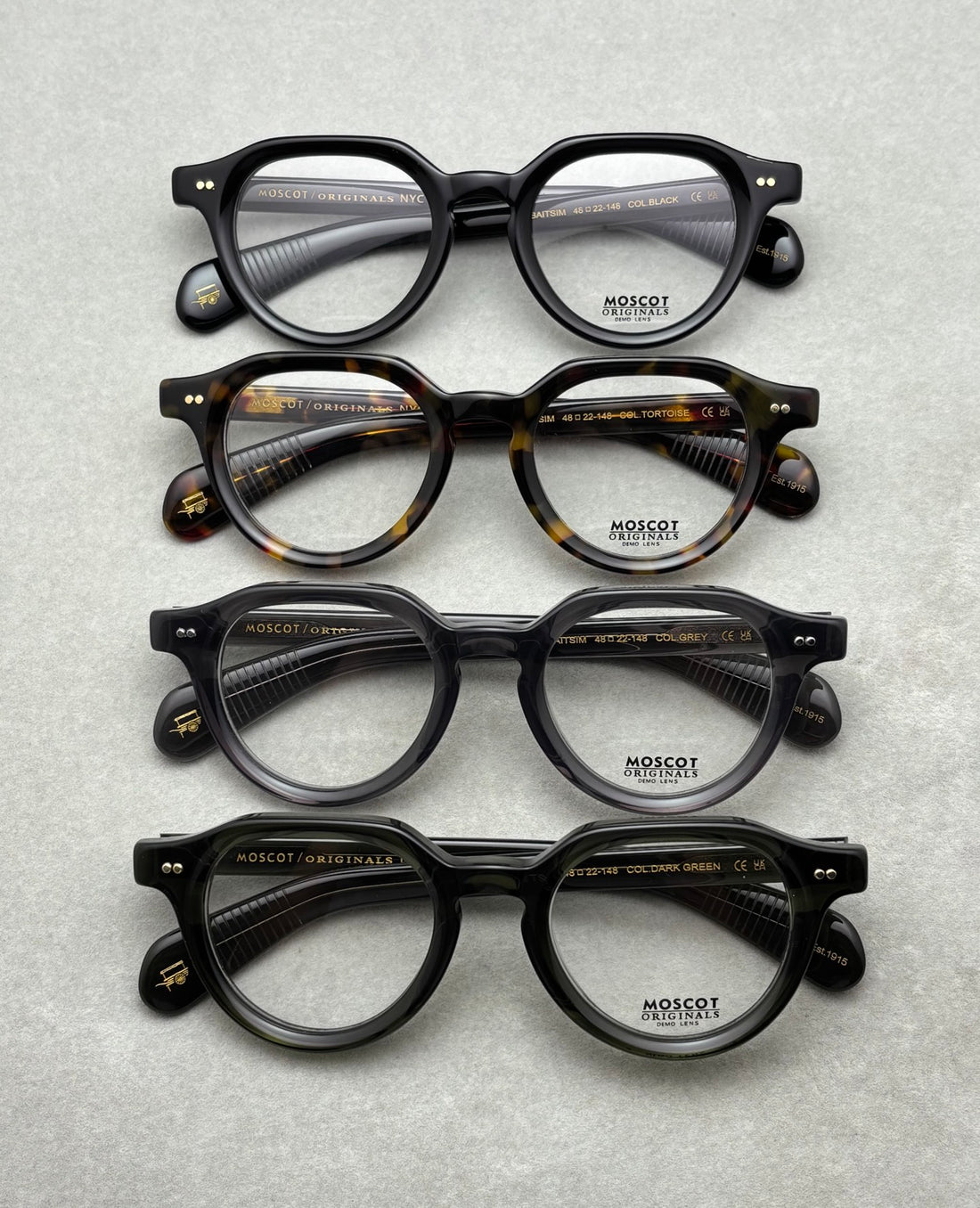 MOSCOT 男女款眼鏡 size：48-22-148總寬145框高48