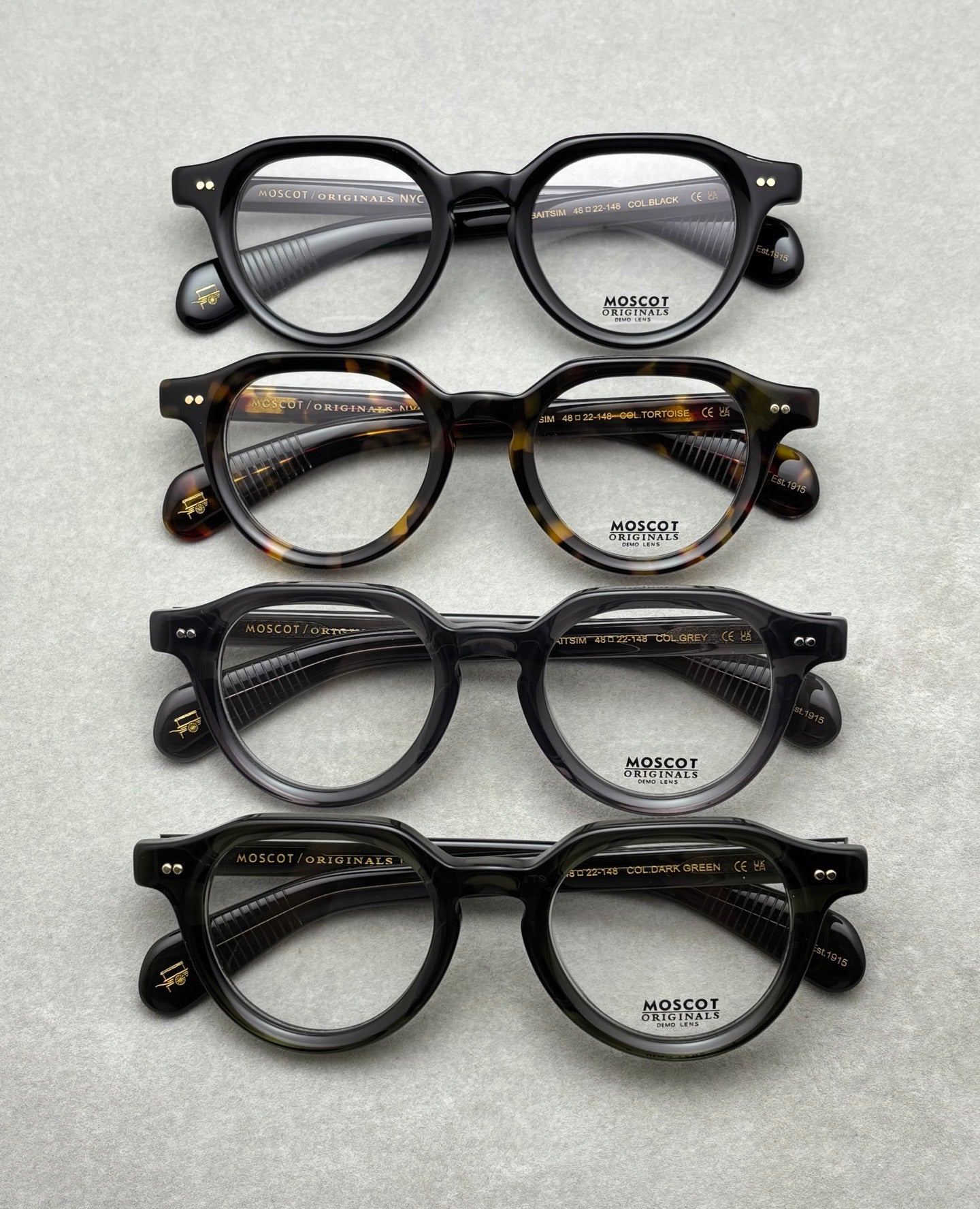 MOSCOT 男女款眼鏡 size：48-22-148總寬145框高48