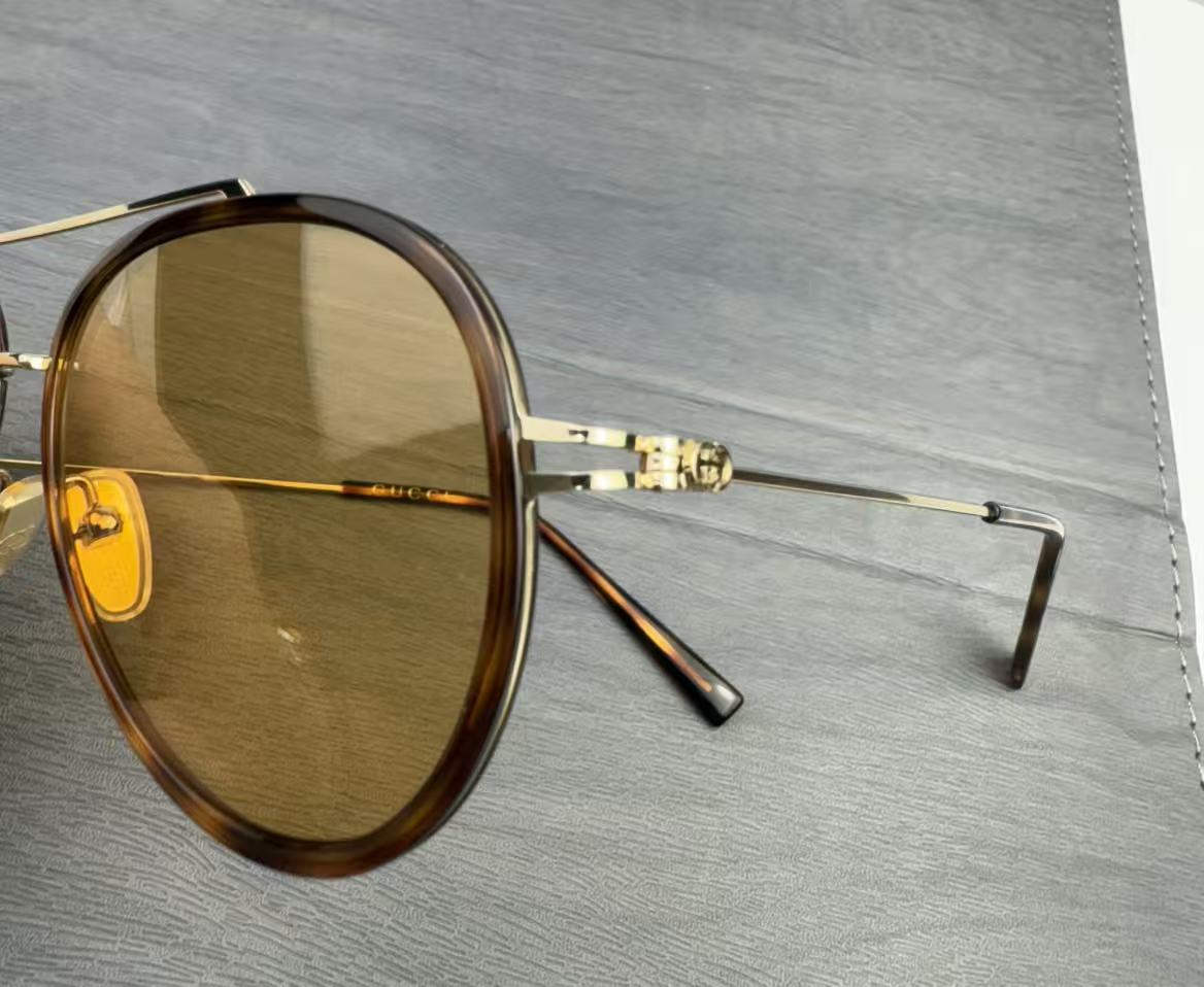 Gucci飛行員墨鏡男 太陽眼鏡GG1981S玳瑁色 尺寸56-15-145