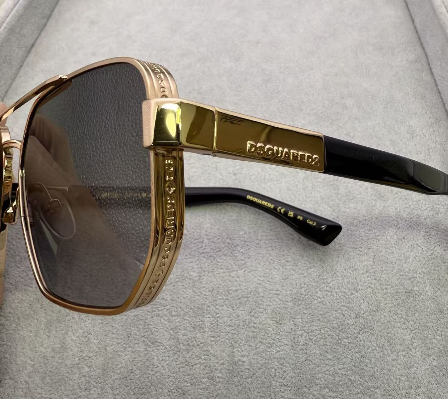 DSQUARED2 男金屬太陽眼鏡 SIZE 58-17-140