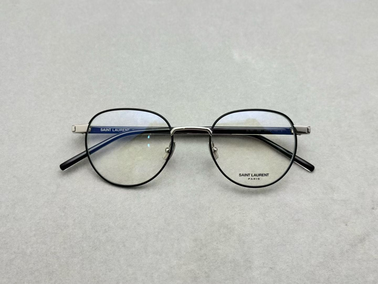 2025當季新品！正品 SAINT LAURENT 男女款眼鏡 size：49-21-145總寬138框高45