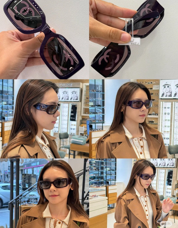 CHANEL  粉CH5526 SIZE：61口20-140 太陽鏡