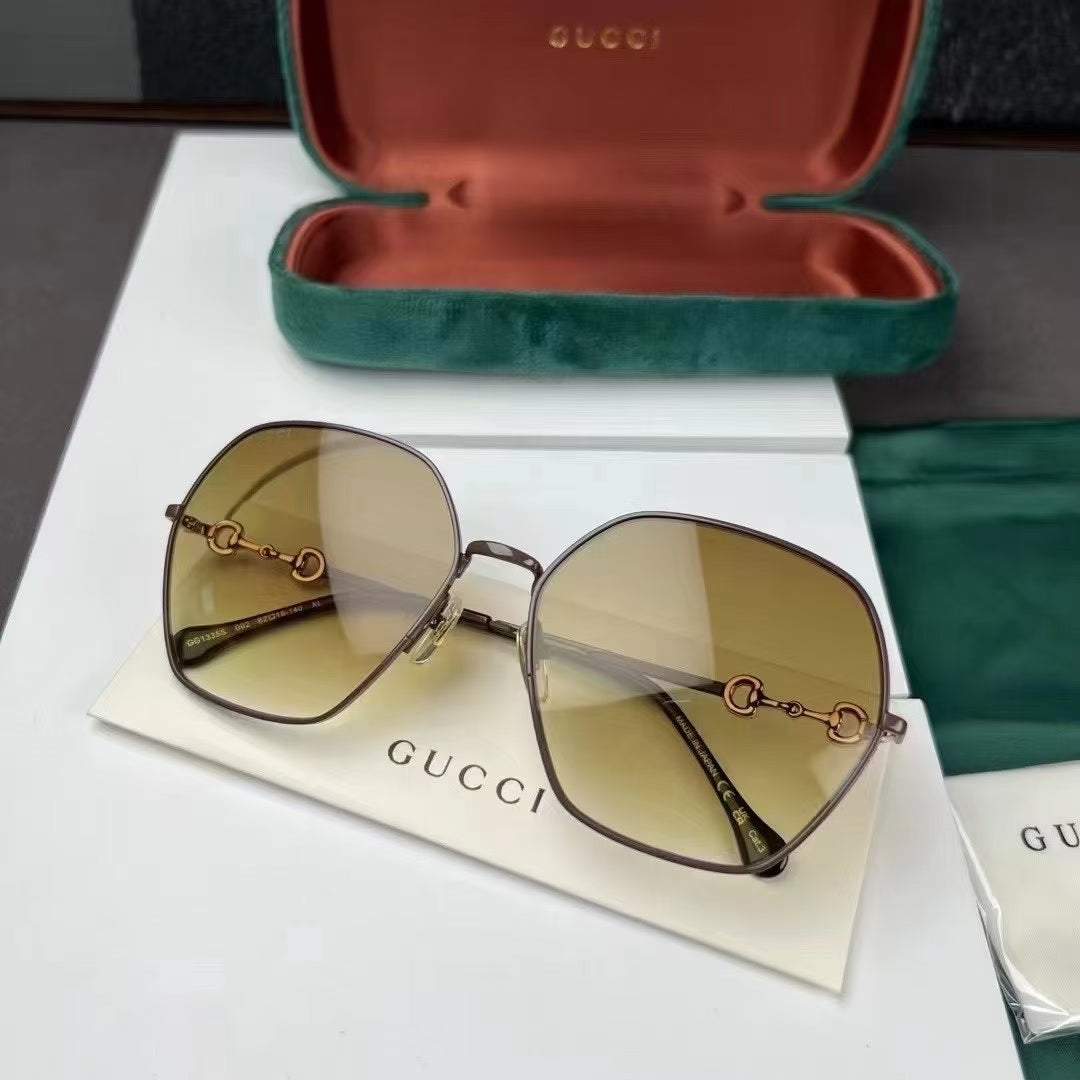 GUCCI 大框墨 男女同款 GG1335S 尺寸62-16-140