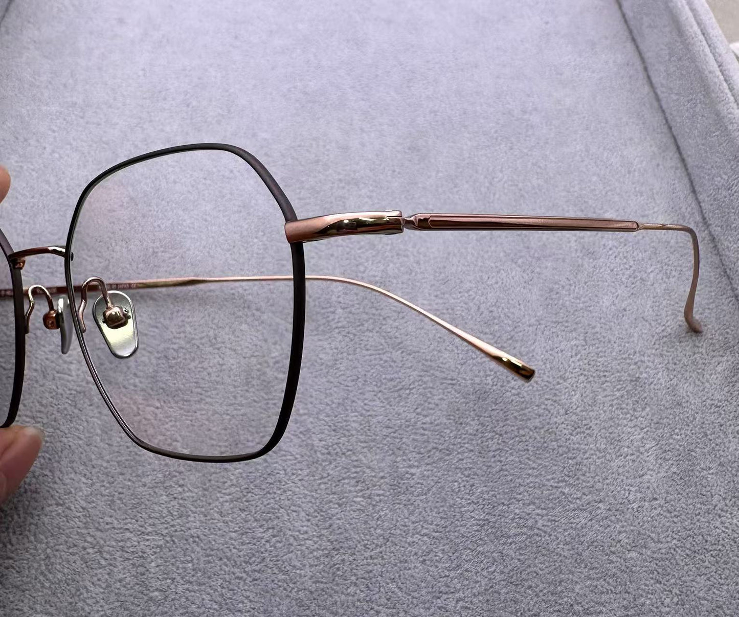 VINTAGE黃金眼鏡KV263 男女眼鏡框 尺寸51-19-148 重11
