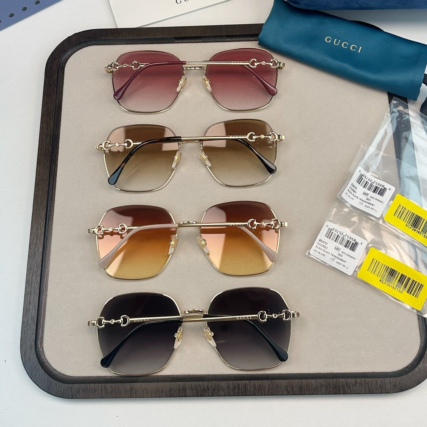 GUCCI   马衔扣系列金属墨镜 GG0882 58-18-145