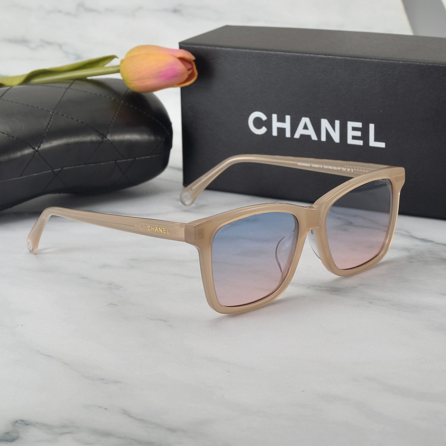 CHANEL 新款    CH5551U  SIZE 55-17-140 太陽鏡