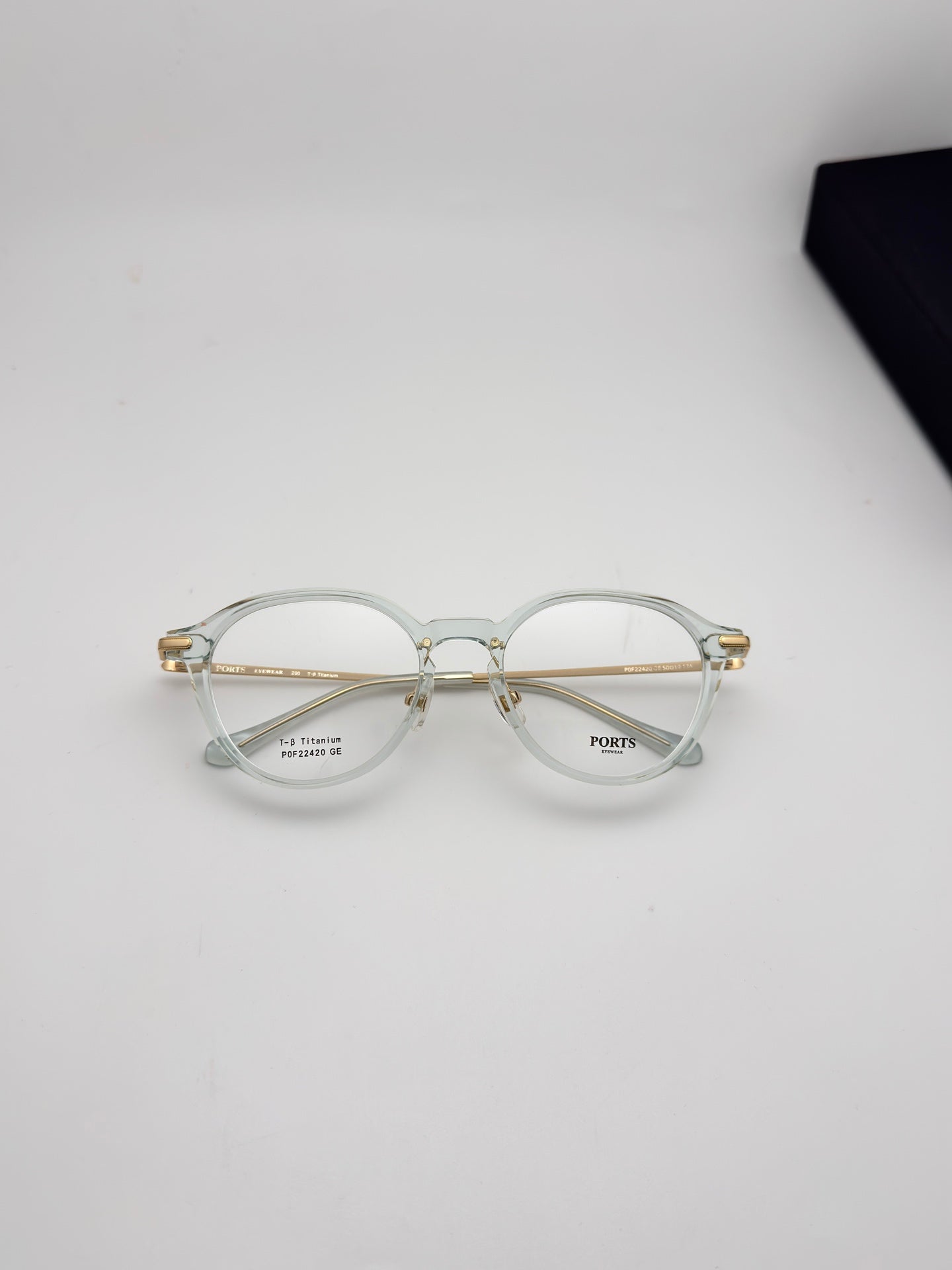 新款PORTS 眼鏡 POF22420 鈦金屬材質， 尺寸50-19-136，