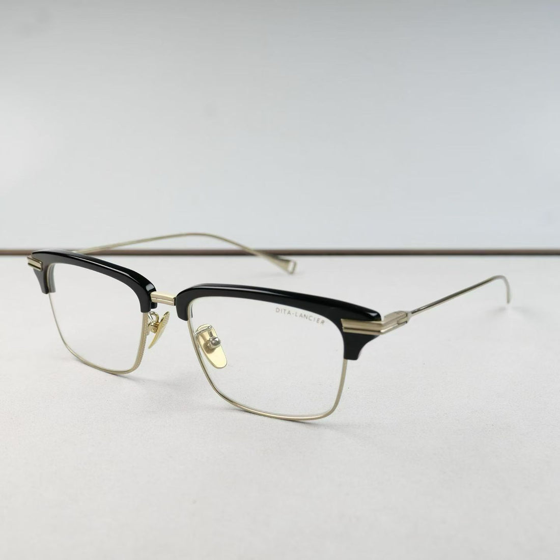 新款蒂塔DITA眼鏡框 LANCIER斯文半框眼鏡男款近視可配度數DLX-439-A 尺寸52-18-144