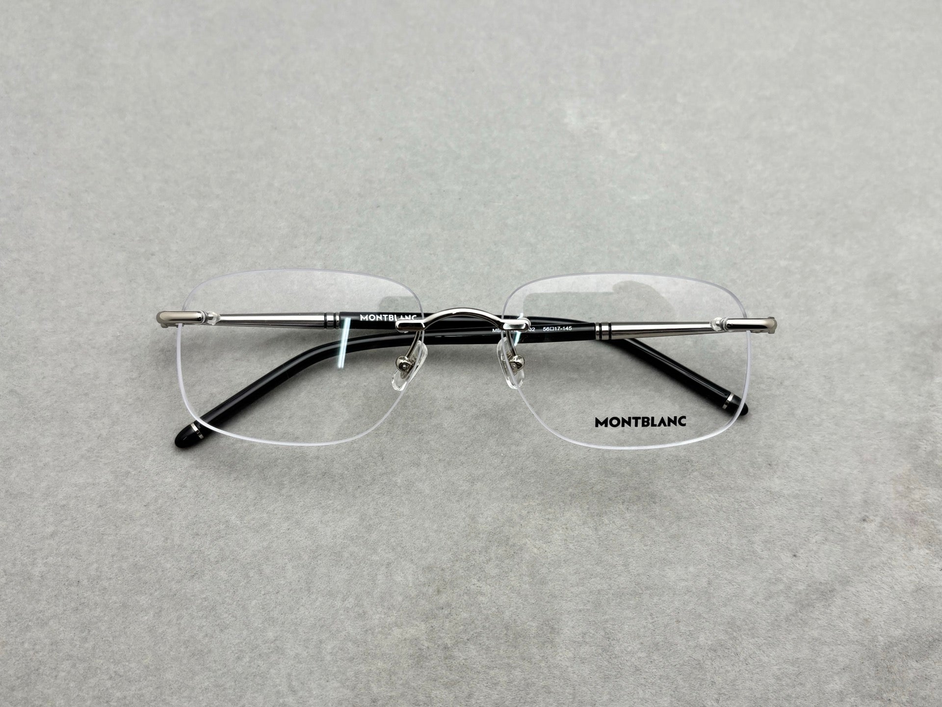 正品 MONT BLANC 男女商務款眼框 新品 size：56-17-145總寬145框高39