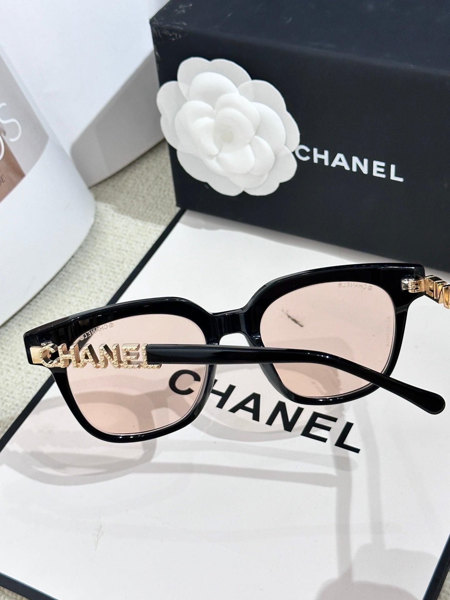 CHANEL CH0748黑金茶 可配度數眼鏡