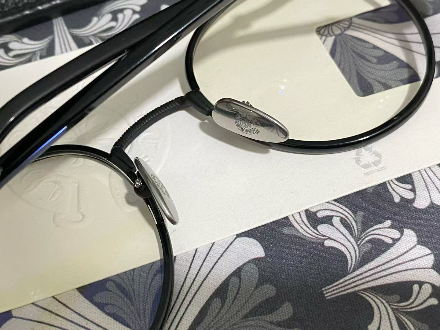 Chrome Hearts FIRKIN 啞黑銀 49-22-143