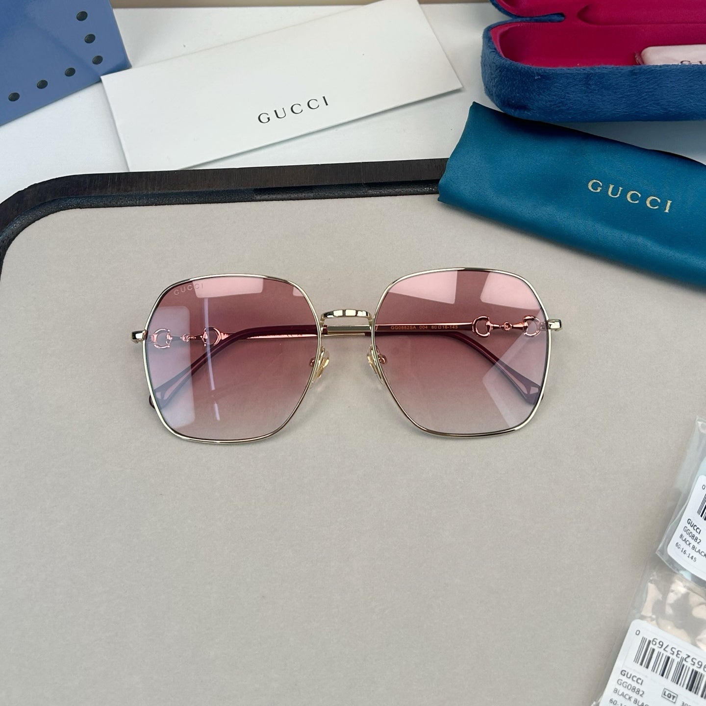 GUCCI   马衔扣系列金属墨镜 GG0882 58-18-145