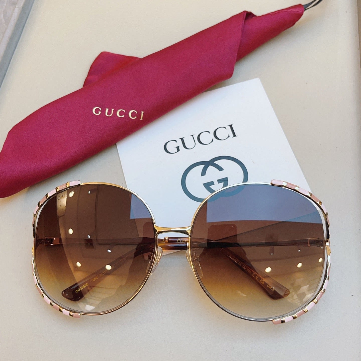 GUCCI GG0595 size：64口17-135 太陽鏡