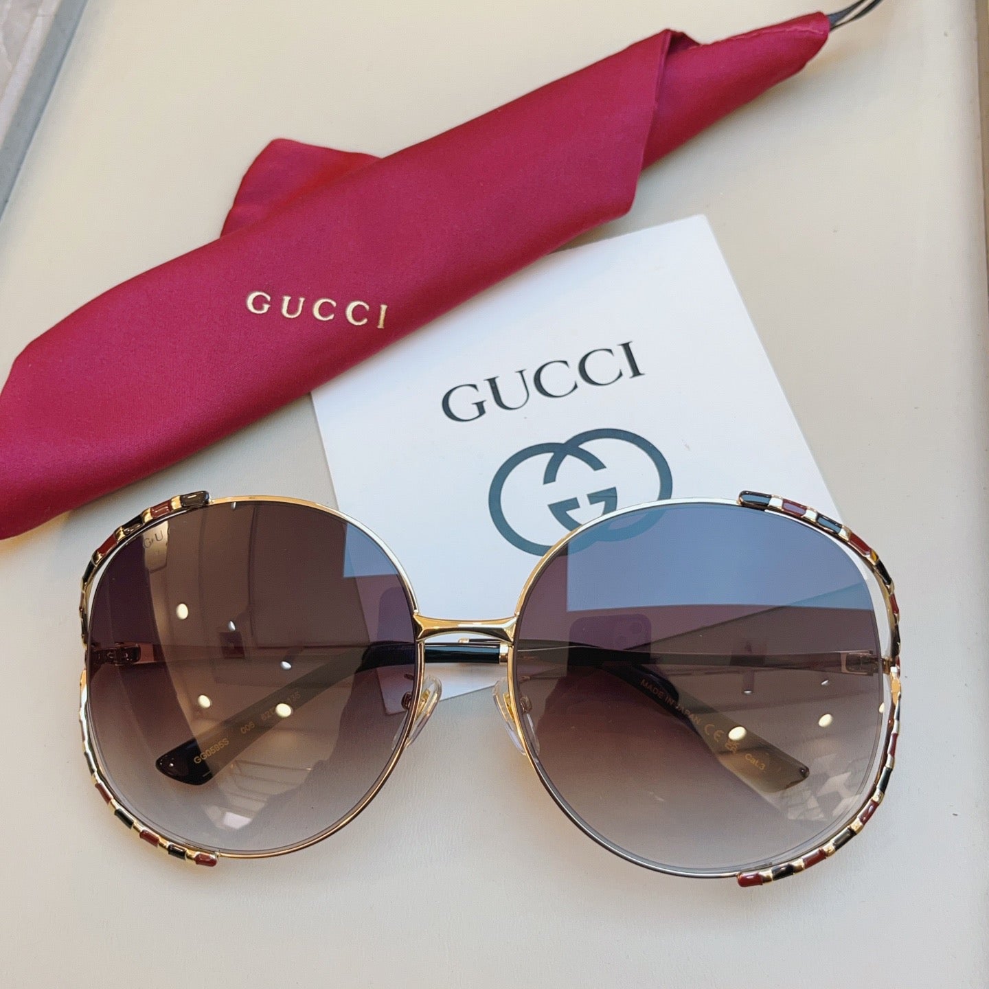 GUCCI GG0595 size：64口17-135 太陽鏡
