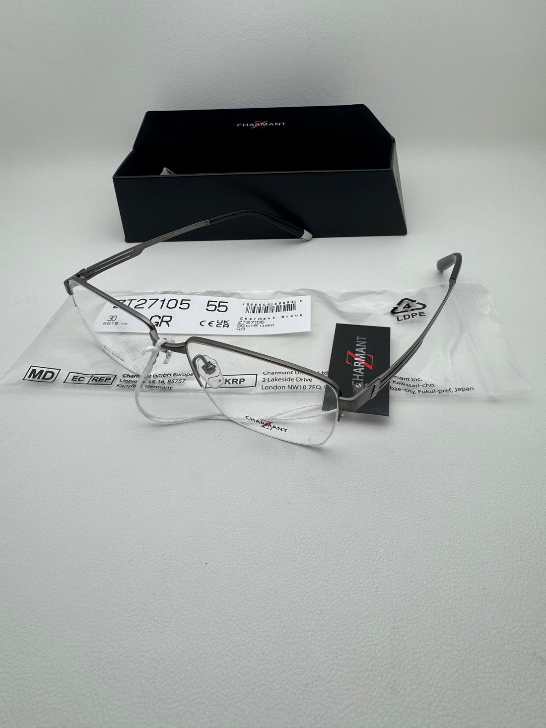 CHARMANT 眼镜 ZT27105 尺码55-16-148