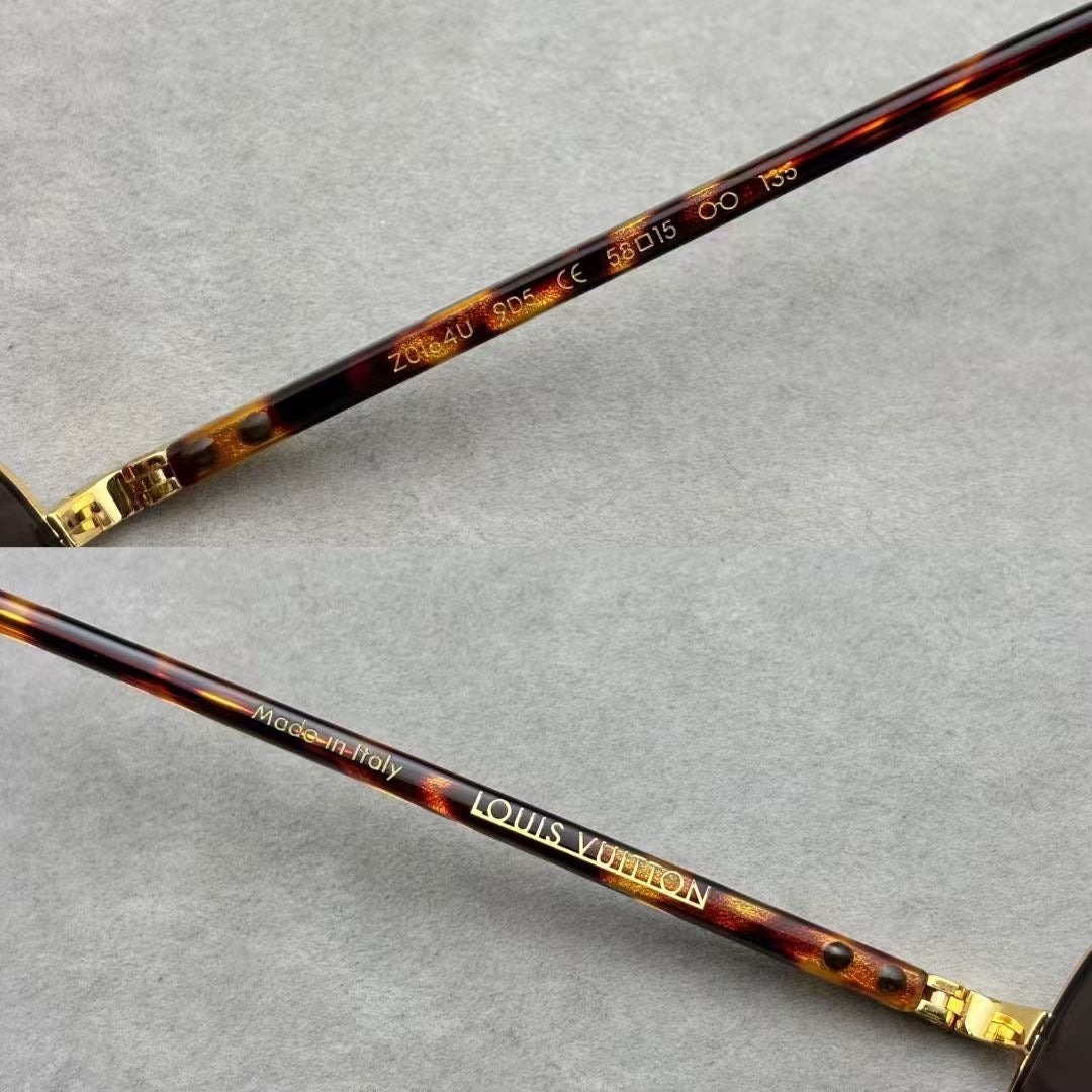 LV 男女款太陽眼鏡 金屬鍍18K金