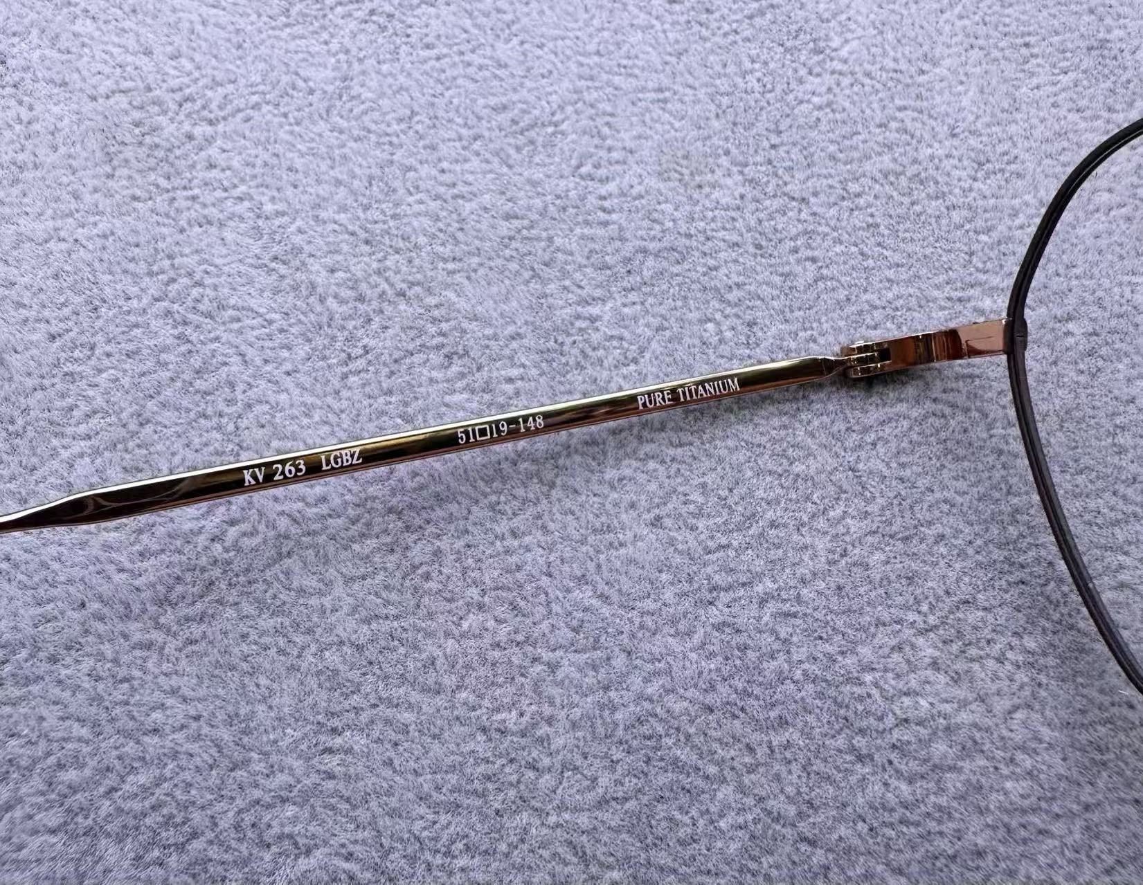 VINTAGE黃金眼鏡KV263 男女眼鏡框 尺寸51-19-148 重11