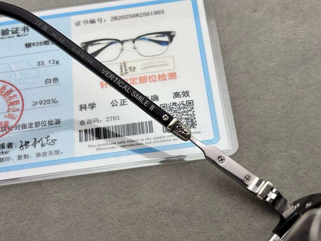 Chromehearts 男女款眼鏡框 純鈦超輕 925銀配件 size：54-18-146總寬145框高44