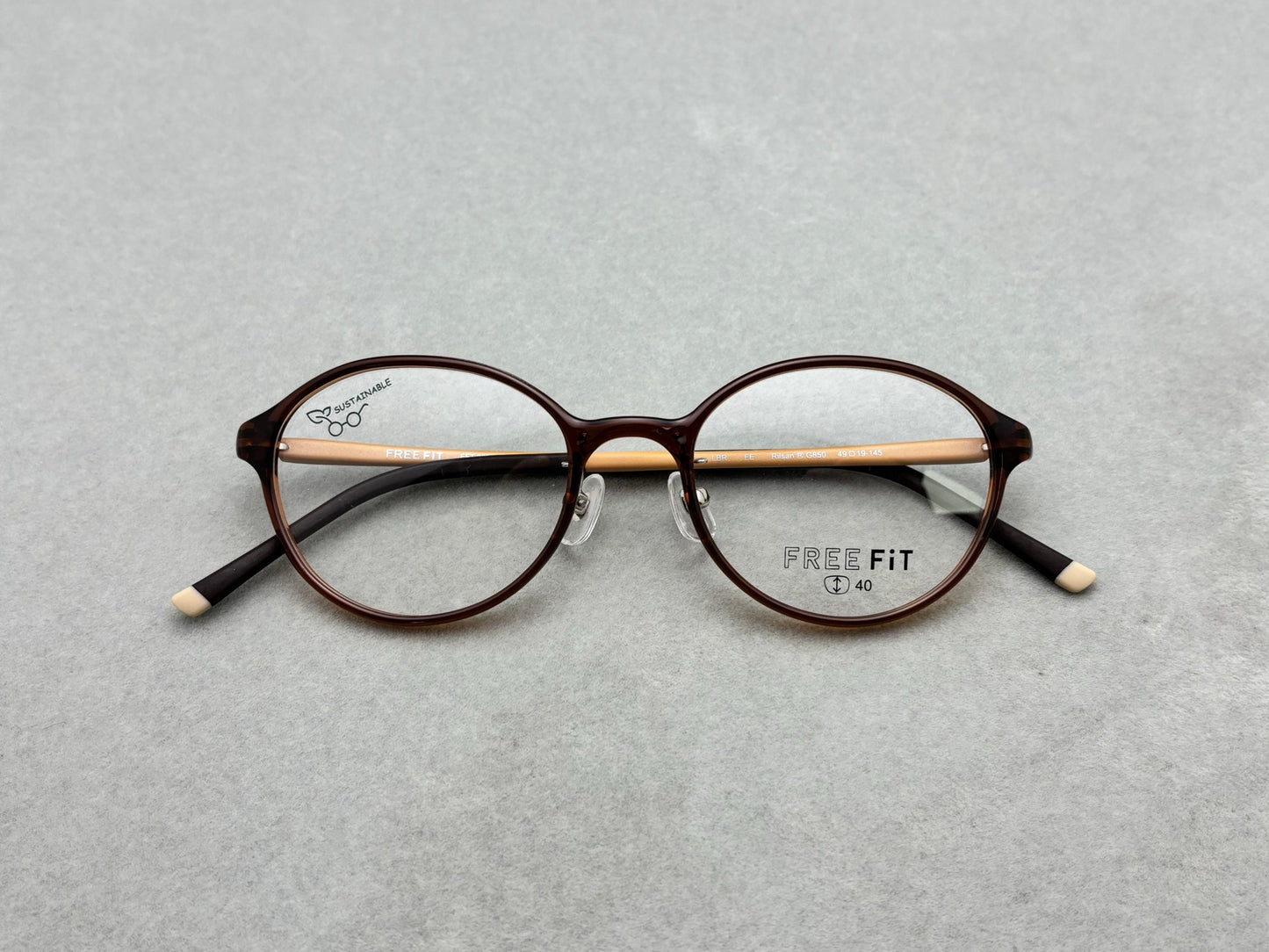 日本品牌 FREE FiT 女款眼鏡框 size：49-19-145總寬137框高44