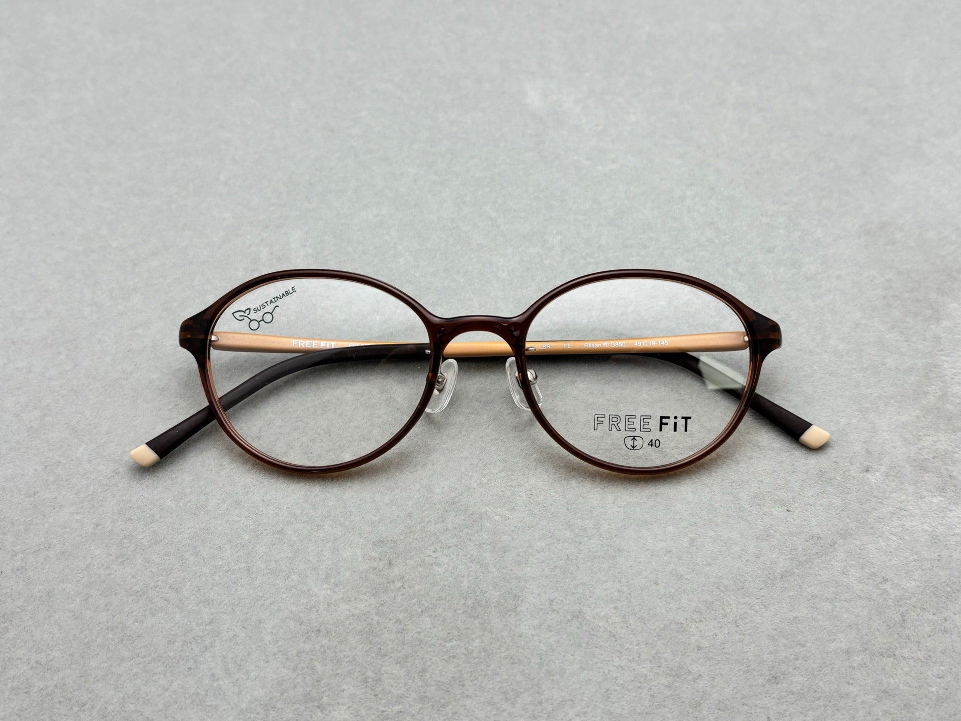 日本品牌 FREE FiT 女款眼鏡框 size：49-19-145總寬137框高44