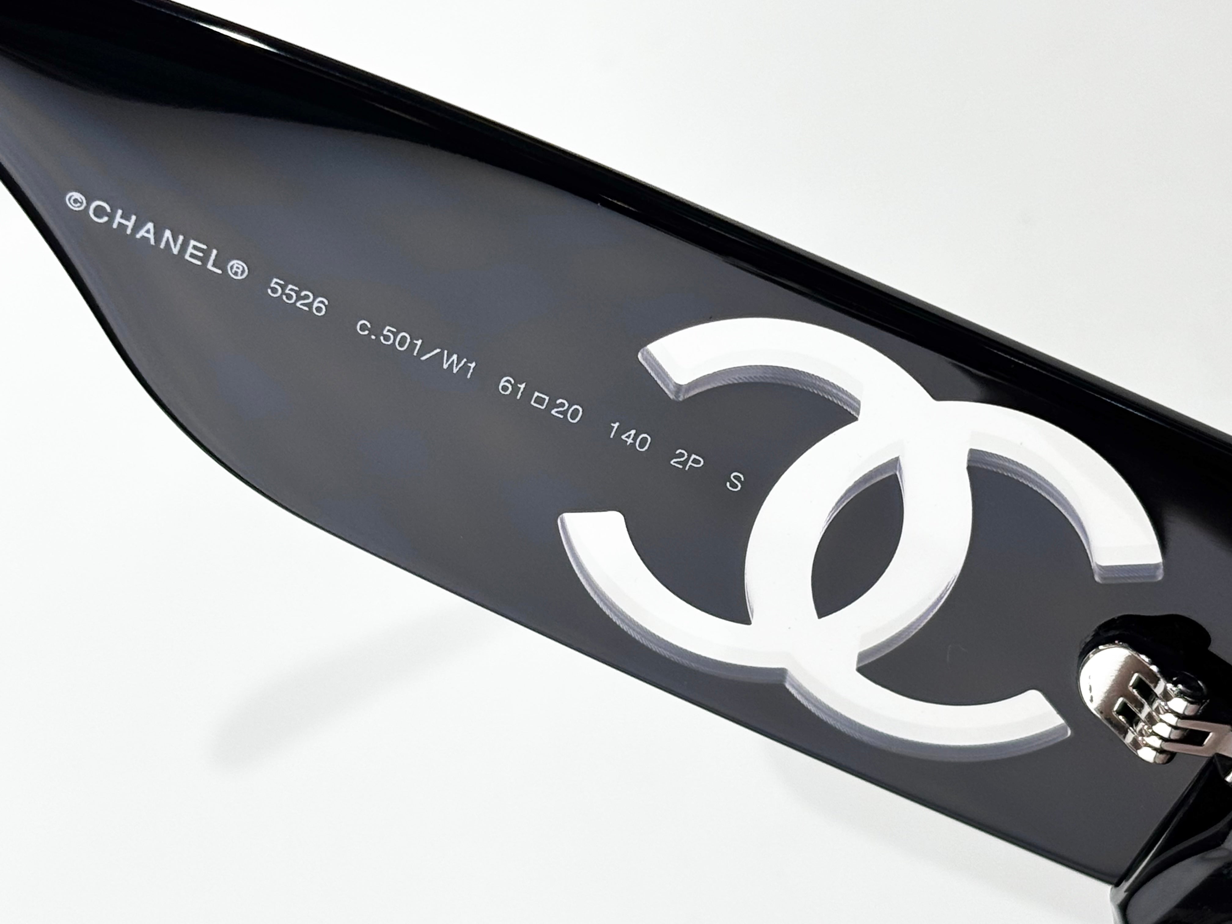CHANEL  黑 CH5526 SIZE：61口20-140 太陽鏡