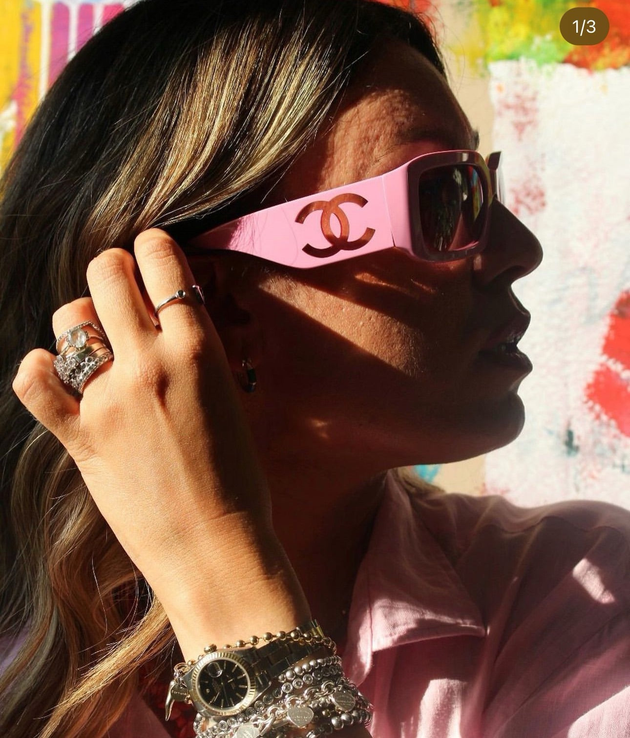 CHANEL 粉CH5526 SIZE：61口20-140