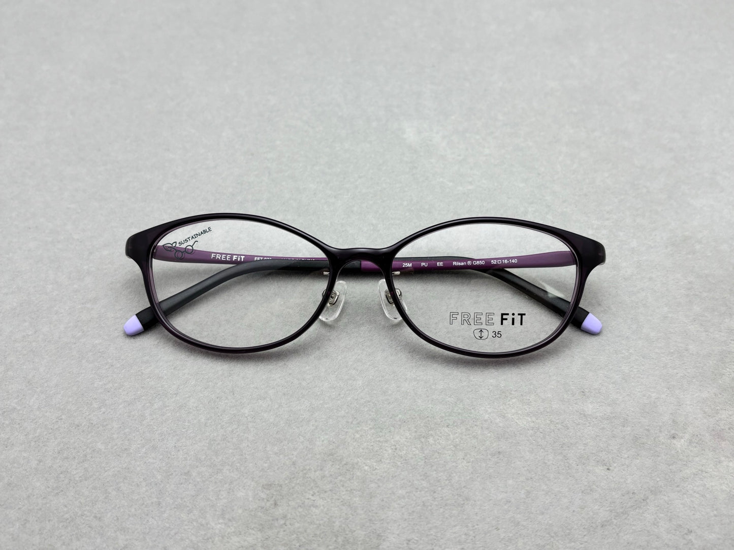 FREE FiT 女款眼鏡 size：52-16-140總寬138框高39