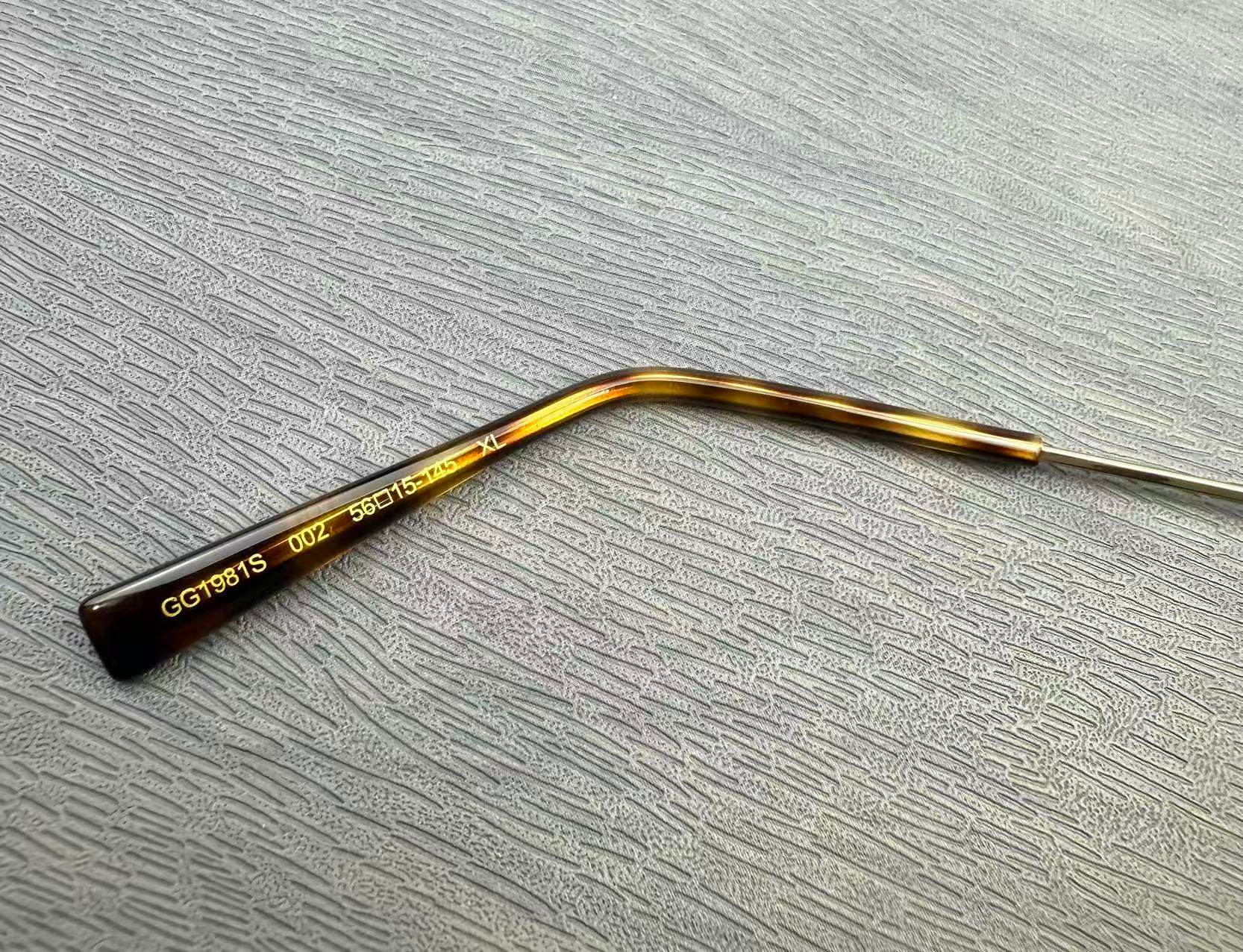 Gucci飛行員墨鏡男 太陽眼鏡GG1981S玳瑁色 尺寸56-15-145