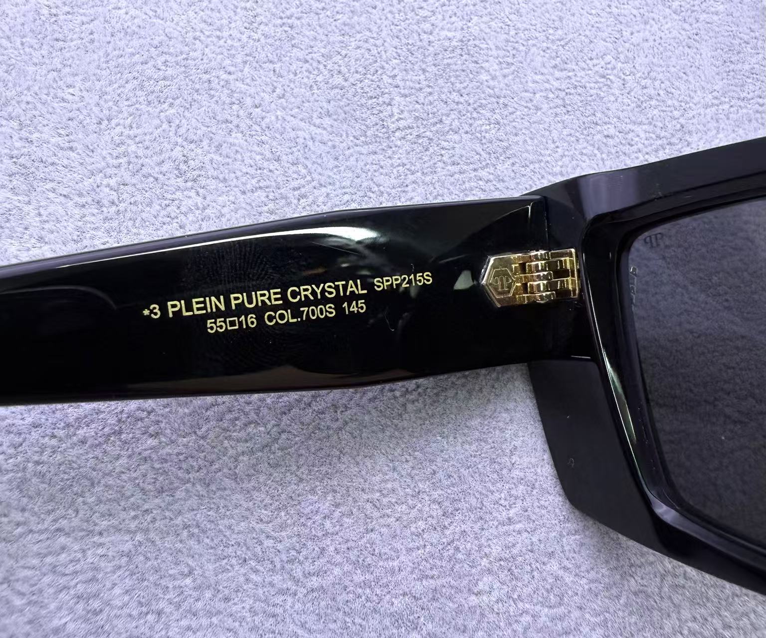 Philipp Plein女貓眼太陽眼鏡 size：55-16-150 灰色鏡片