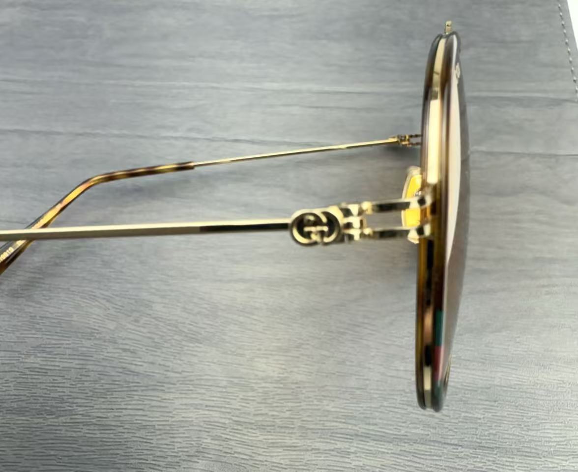 Gucci飛行員墨鏡男 太陽眼鏡GG1981S玳瑁色 尺寸56-15-145