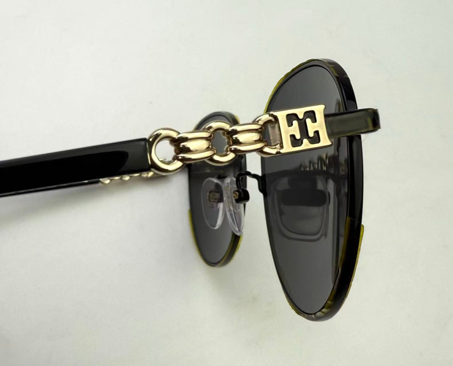 ESCADA 金屬太陽眼鏡墨鏡 SESG20B 黑色 尺寸56-19-140