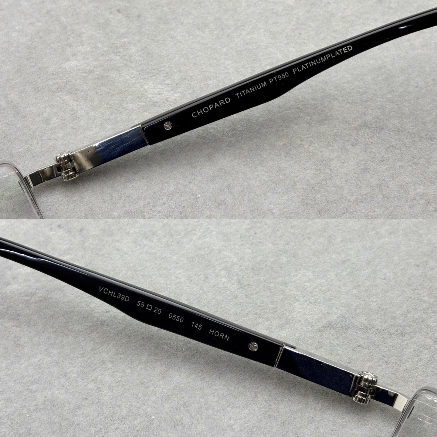 CHOPARD 蕭邦 男女款商務眼鏡VCHL39D牛角鏡腳size：55-20-145總寬145框高38