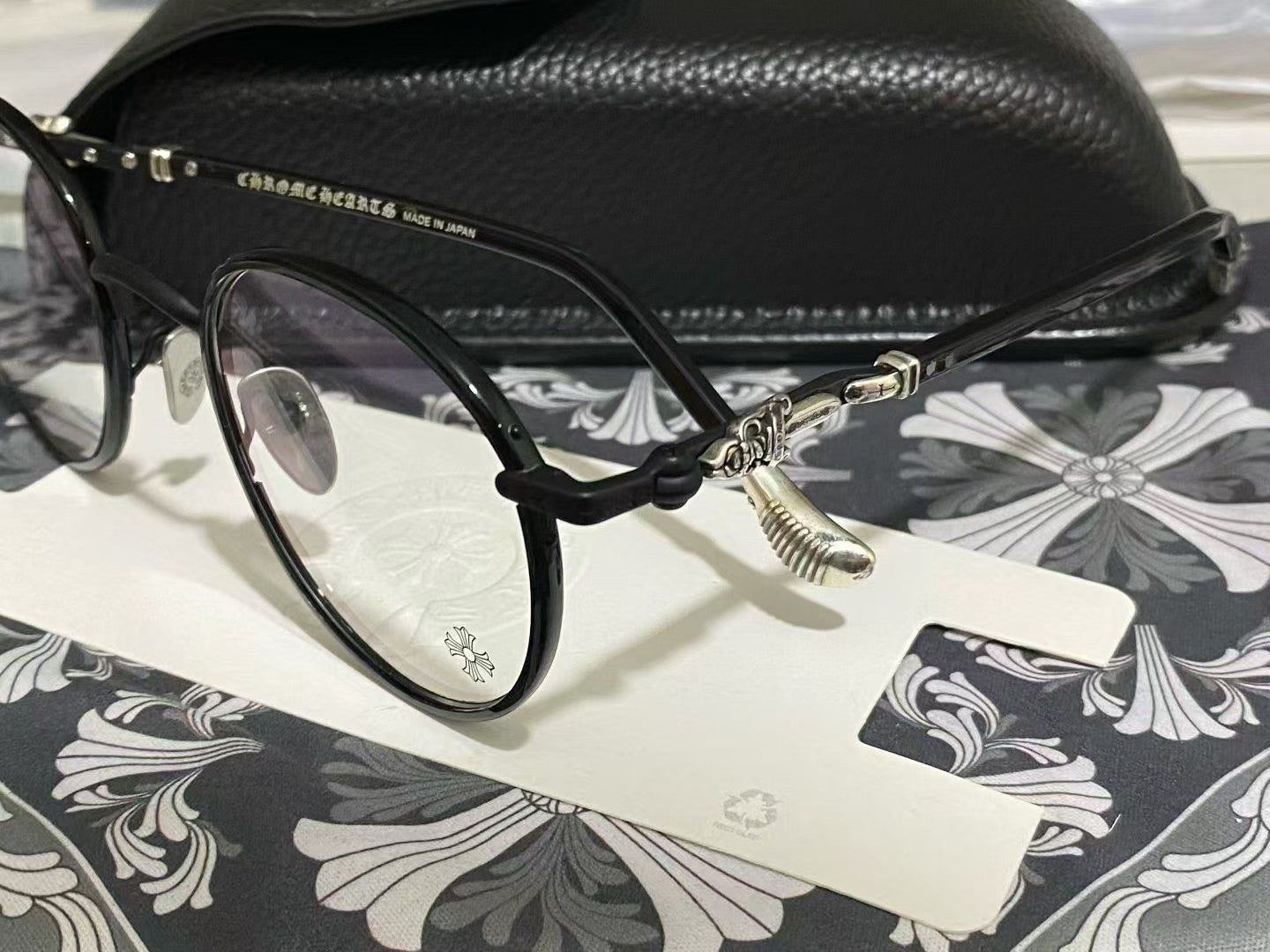 全新 Chrome Hearts FIRKIN 啞黑銀 尺寸：49-22-143
