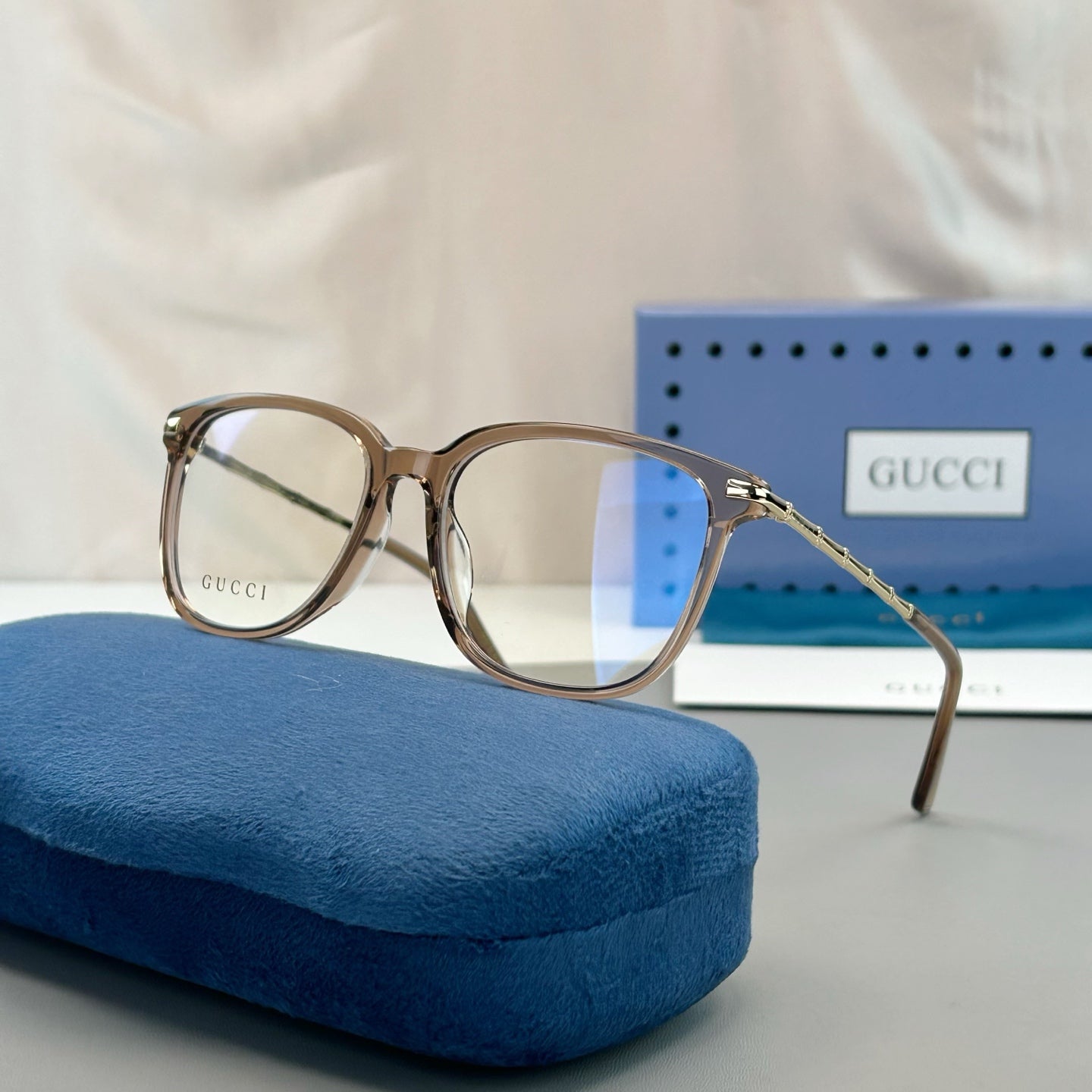 GUCCI GG1986OA SIZE：52口19-145 竹節鏡腿