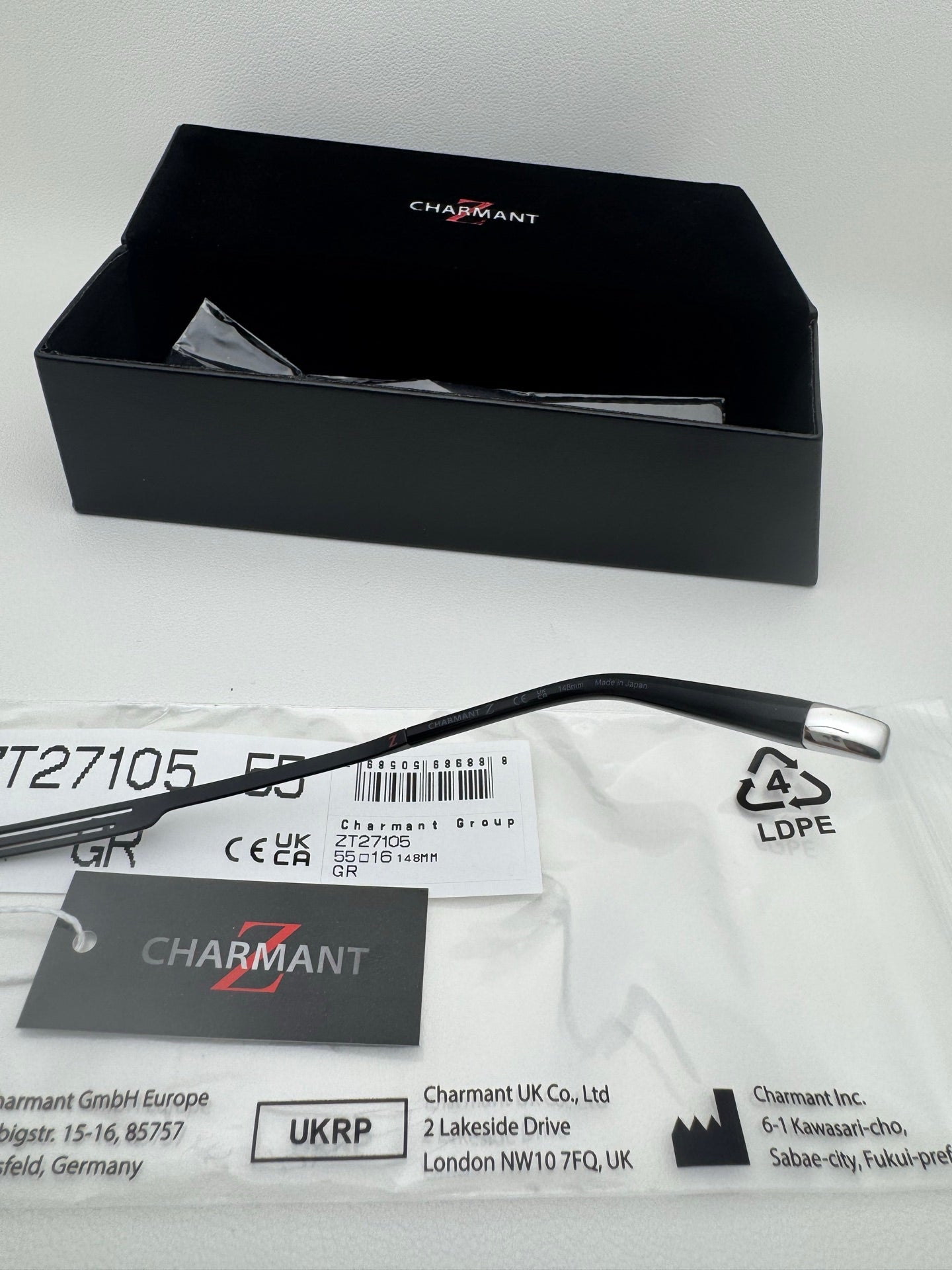 CHARMANT 眼镜 ZT27105 尺码55-16-148