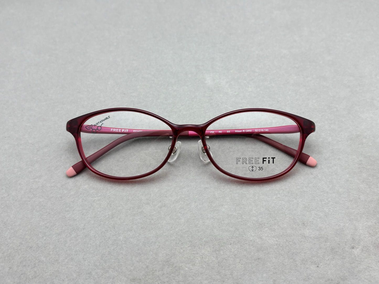 日本FREE FiT 女款眼鏡 size：52-16-140總寬138框高39