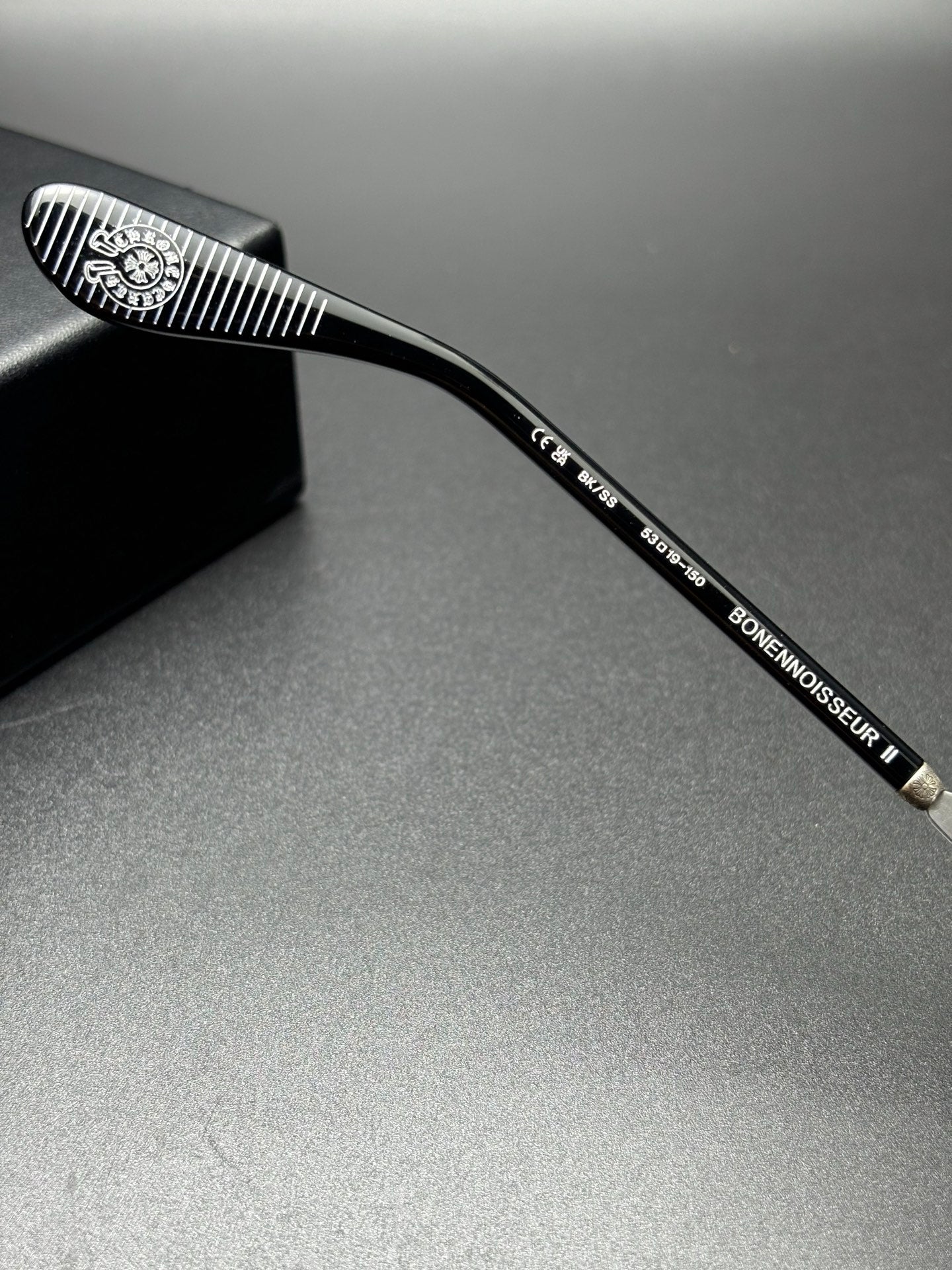 全新 Chromehearts BONENNOISSEUR II 925銀配件眼鏡 男女全框眼鏡 size：53-18-150