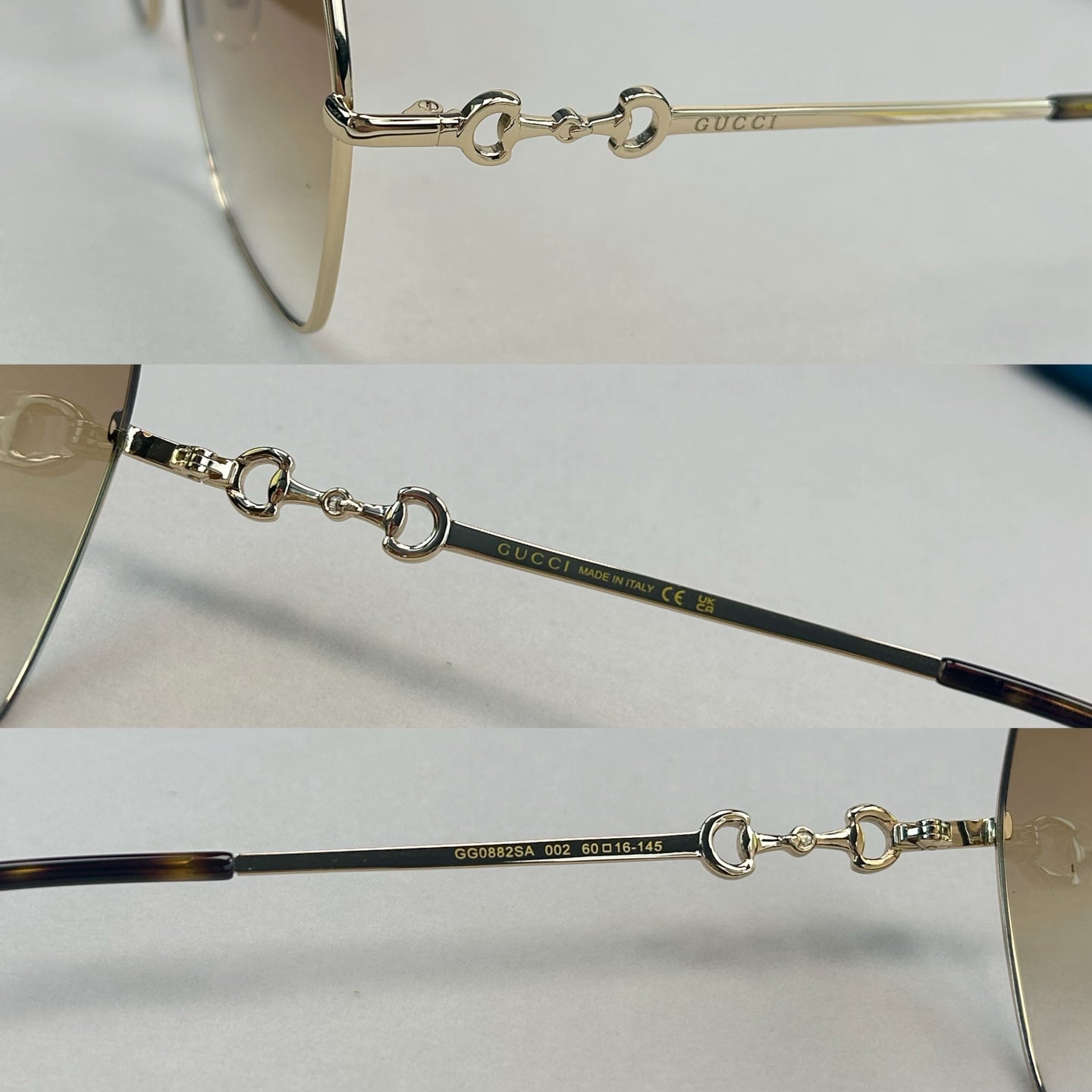 GUCCI   马衔扣系列金属墨镜 GG0882 58-18-145