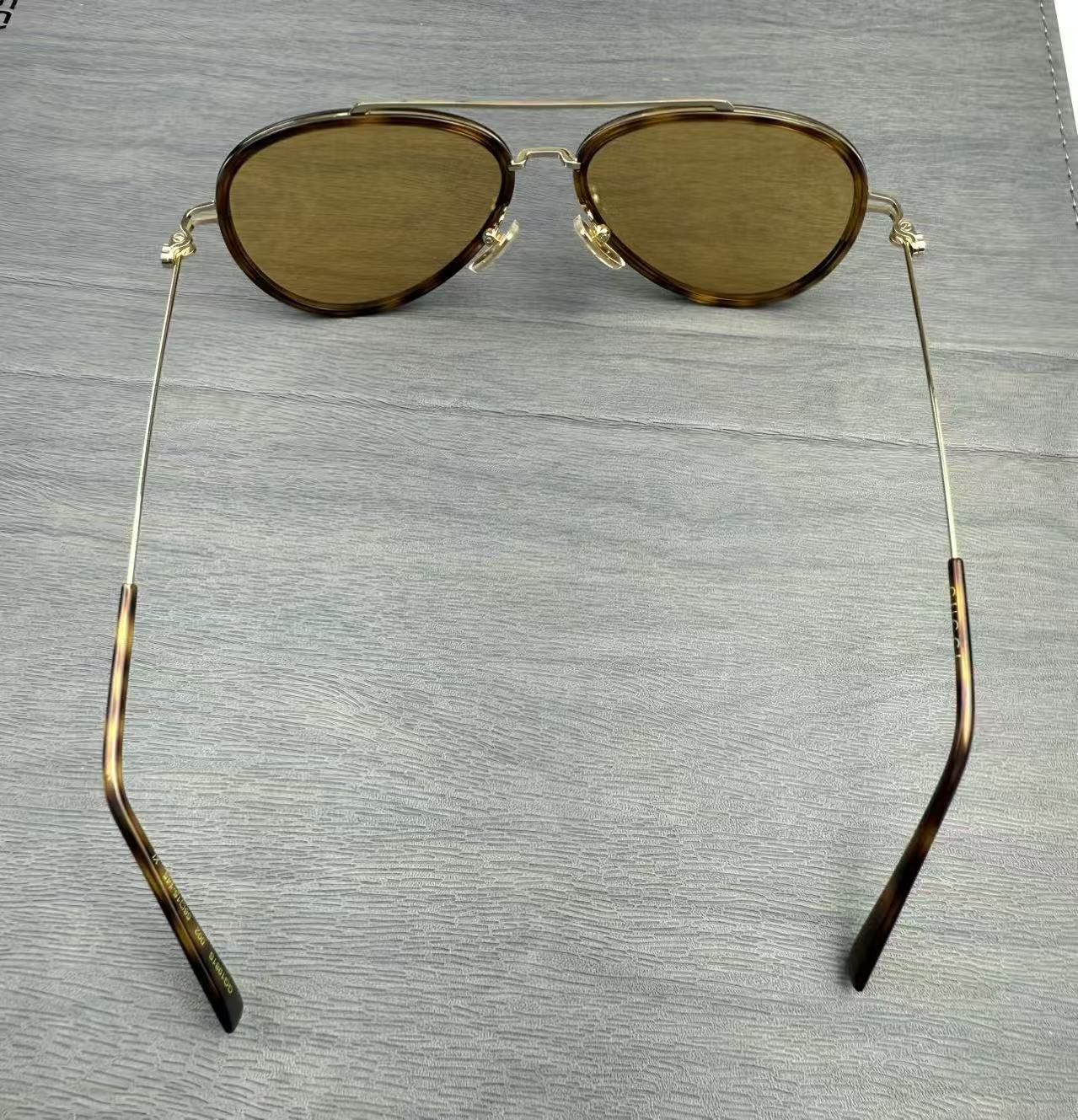 Gucci飛行員墨鏡男 太陽眼鏡GG1981S玳瑁色 尺寸56-15-145