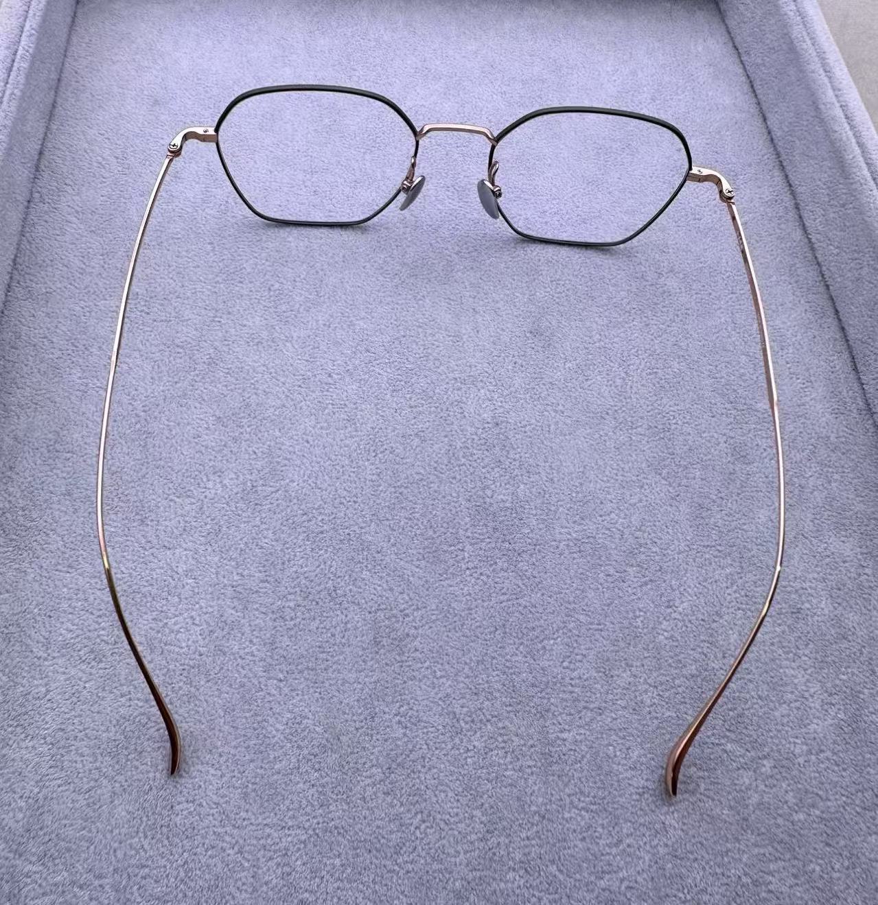 VINTAGE黃金眼鏡KV263 男女眼鏡框 尺寸51-19-148 重11