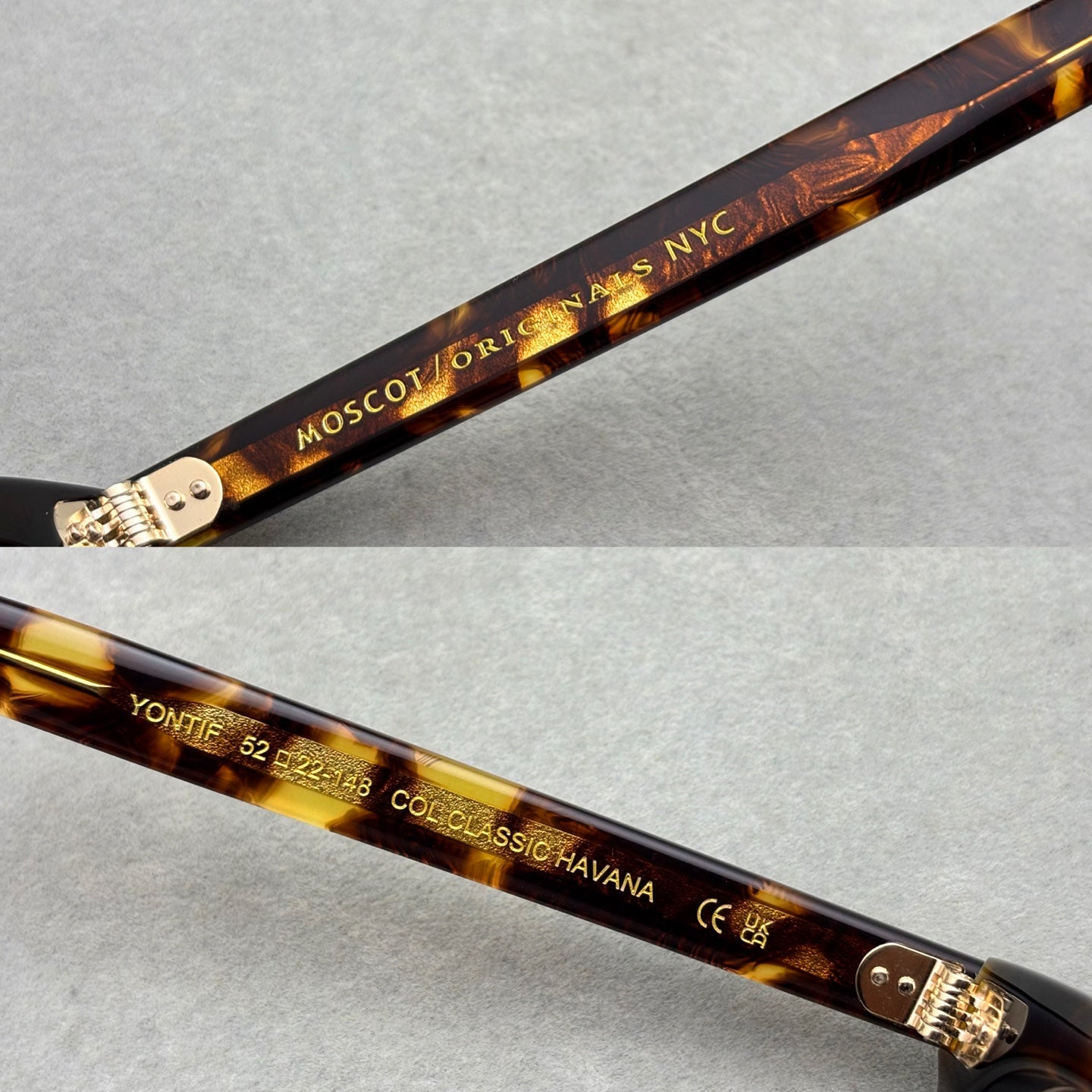 MOSCOT 男女款眼鏡 size：52-22-148總寬145框高51