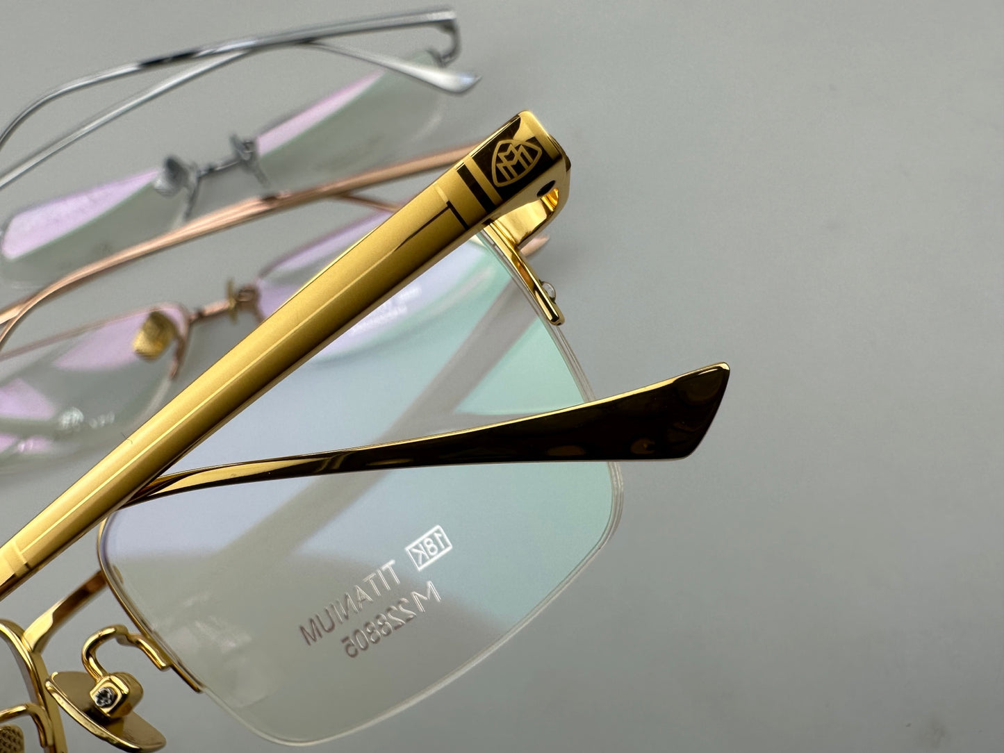 新品MAYBACH 18K黃金商務款鈦架titanium